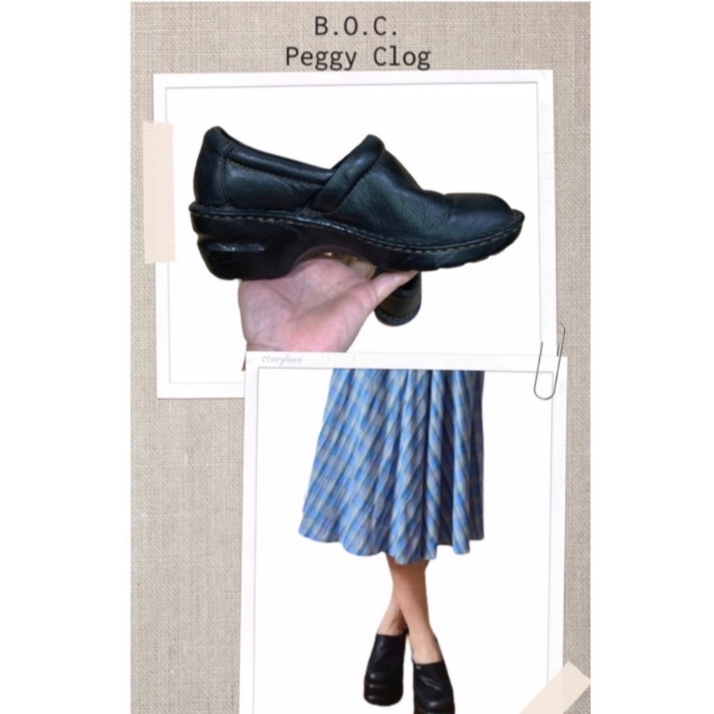 Flash Sale B.O.C. Shoes Black Peggy Clogs Shoes cute and comfortable Size 7.5